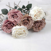 Oversized Artificial Garden Rose Stem 67cmH